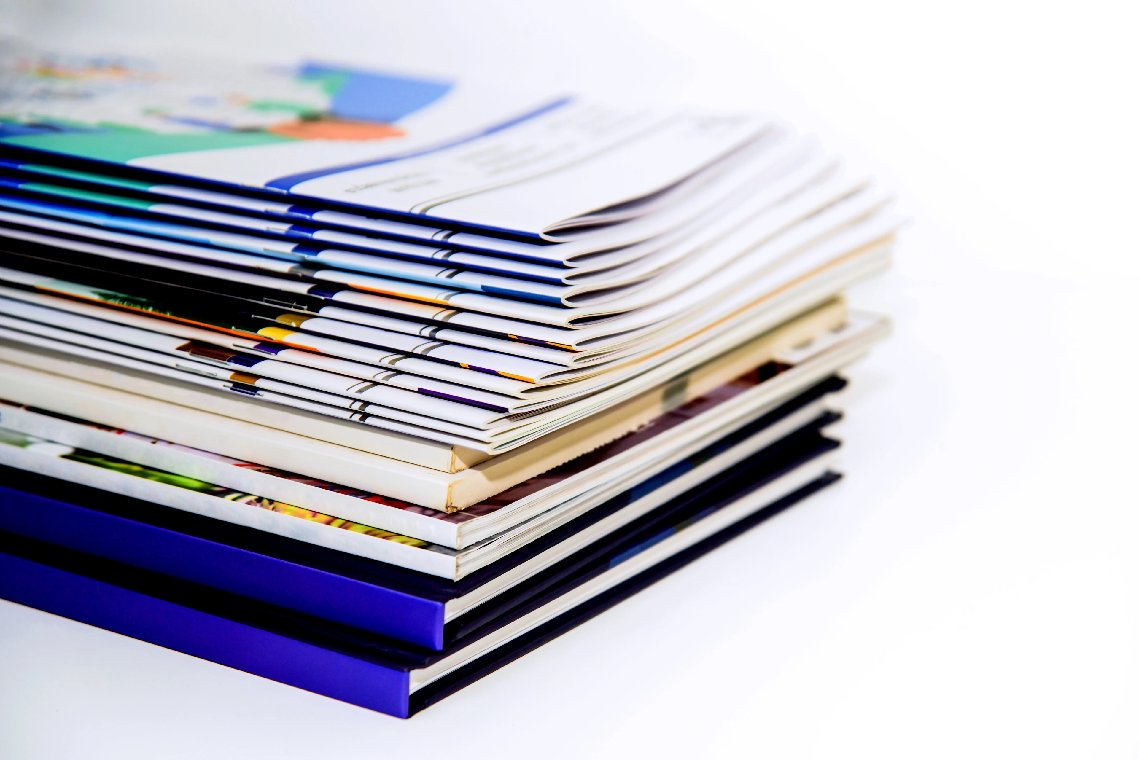 stack of research journals